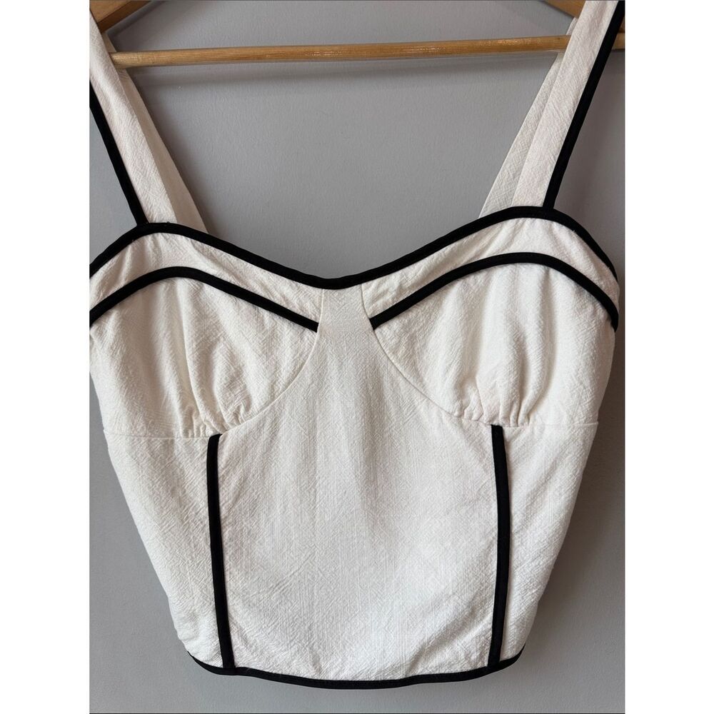 Sienna Sky Linen Blend Crop Tank Top - Picture 2 of 4